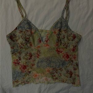 Floral Spaghetti Strap Top